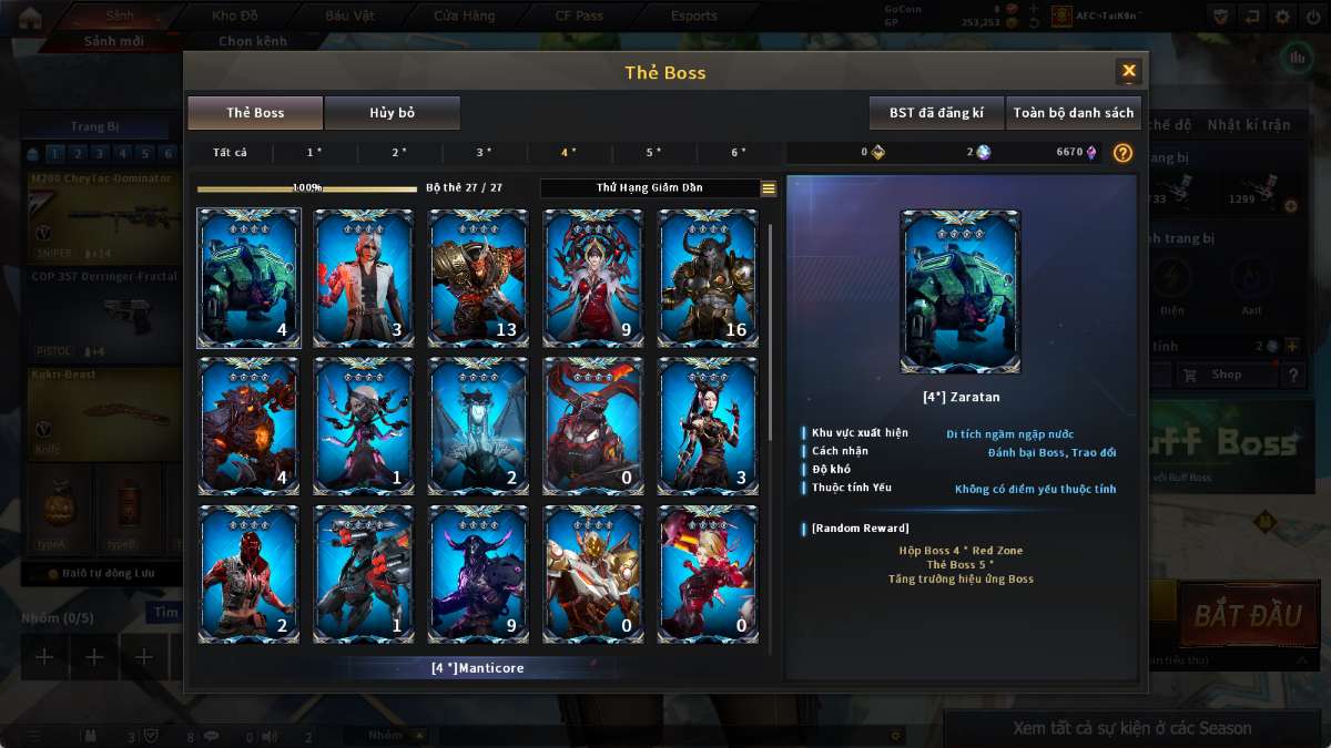 shop acc cf uy tin gia re
